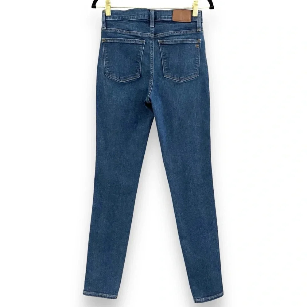 Madewell 10" High-Rise Skinny Jeans in Hayes Wash Women's Size 25 - Picture 2 of 15